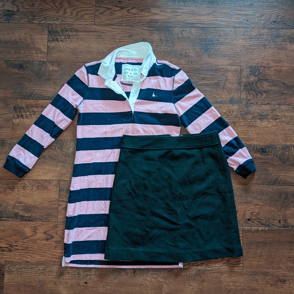 Preppy Set of 2 : Mini Dress And Skirt